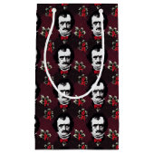 Edgar Allan Poe & Holly Mistletoe Gothic Bag Klein Cadeauzakje (Voorkant)