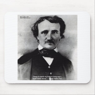 Edgar Allan Poe "Huil Alleen" Liefdescitaten Gesch Muismat