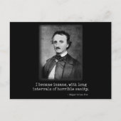 Edgar Allan Poe I werd een beroemde auteur Briefkaart (Voorkant)