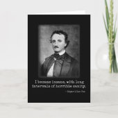 Edgar Allan Poe I werd een beroemde auteur Kaart (Voorkant)