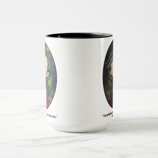 Edgar Allan Poe "Ik werd gek..." Mok (Midden)