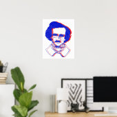 Edgar Allan Poe in 3D Poster (Thuiskantoor)