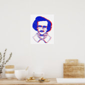 Edgar Allan Poe in 3D Poster (Keuken)