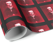 Edgar Allan Poe in het rood Cadeaupapier (Rol Hoek)