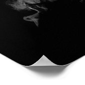 Edgar Allan Poe in rook met Raven - Nevermore Poster (Hoek)