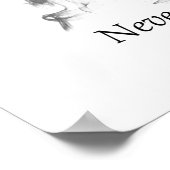 Edgar Allan Poe in rook met Raven - Nevermore Poster (Hoek)