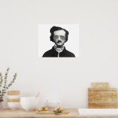 Edgar Allan Poe in zonnebrillen Poster (Keuken)