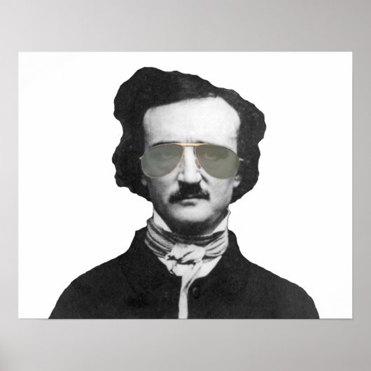 Edgar Allan Poe in zonnebrillen Poster (Voorkant)