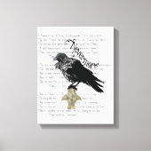 Edgar Allan Poe is de Raven Canvas Afdruk (Voorkant)