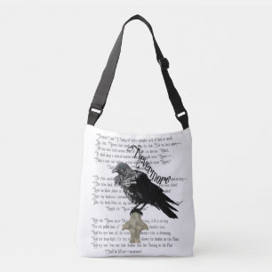 Edgar Allan Poe is de Raven Crossbody Tas