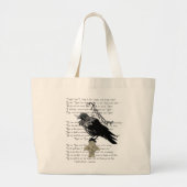Edgar Allan Poe is de Raven Grote Tote Bag (Voorkant)