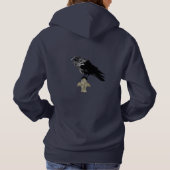Edgar Allan Poe is de Raven Hoodie (Achterkant)