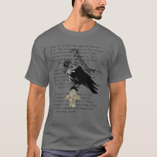 Edgar Allan Poe is de Raven T-shirt