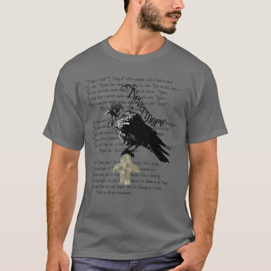 Edgar Allan Poe is de Raven T-shirt (Voorkant)