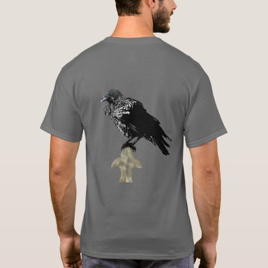 Edgar Allan Poe is de Raven T-shirt (Achterkant)