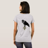 Edgar Allan Poe is de Raven T-shirt (Achterkant volledig)