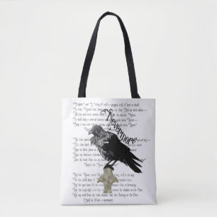 Edgar Allan Poe is de Raven Tote Bag