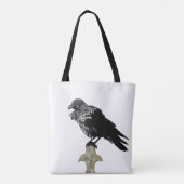 Edgar Allan Poe is de Raven Tote Bag (Achterkant)
