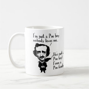 Edgar Allan Poe Jongen Grappige Mok of Reisbeker