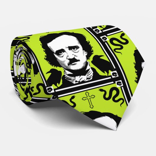 Edgar Allan Poe Jubileum 19 januari Stropdas (Opgerold)