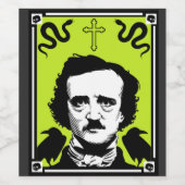 Edgar Allan Poe Jubileum 19 januari Wijn Etiket (Enkel label)