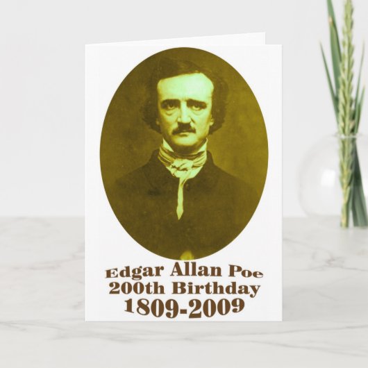 Edgar Allan Poe Kaart (Voorkant)