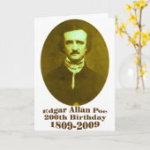 Edgar Allan Poe Kaart (Gele Bloem)