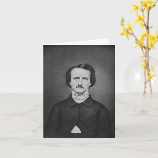 Edgar Allan Poe Kaart (Gele Bloem)