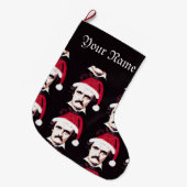 Edgar Allan Poe kerststaart - Gepersonaliseerd Grote Kerstsok (Voorkant (Hangend))