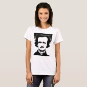 Edgar Allan Poe "Live Poe-tical" T-Shirt (Voorkant volledig)