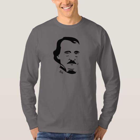 Edgar Allan Poe Long Sleeve T-Shirt (Voorkant)