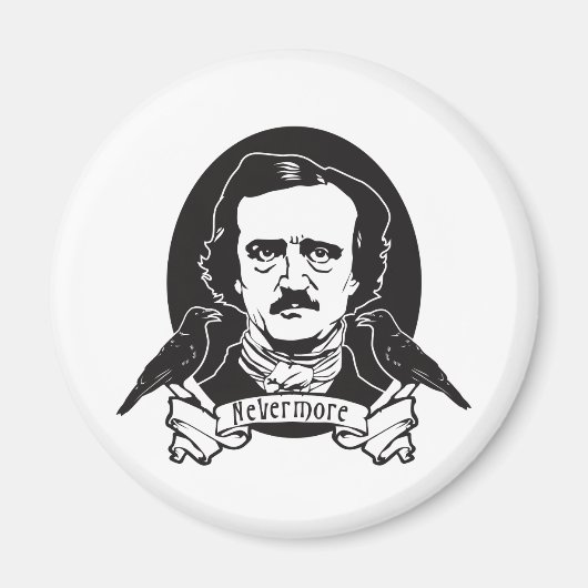 Edgar Allan Poe Magneet (Voorkant)