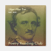 Edgar Allan Poe Magneet (Voorkant)