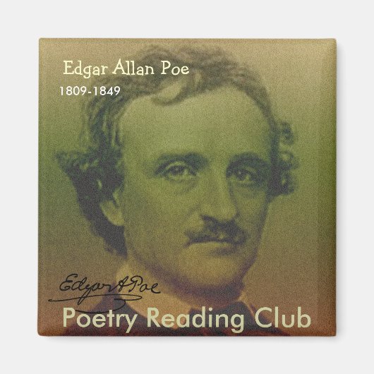 Edgar Allan Poe Magneet (Voorkant)