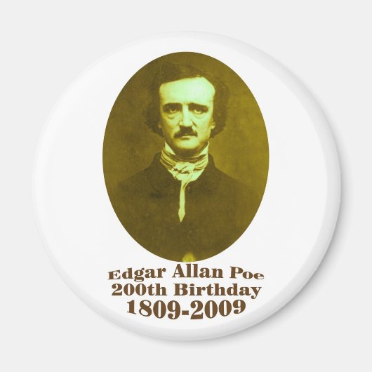 Edgar Allan Poe Magnet (Voorkant)