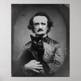 Edgar Allan Poe met De Zwarte Kat Poster