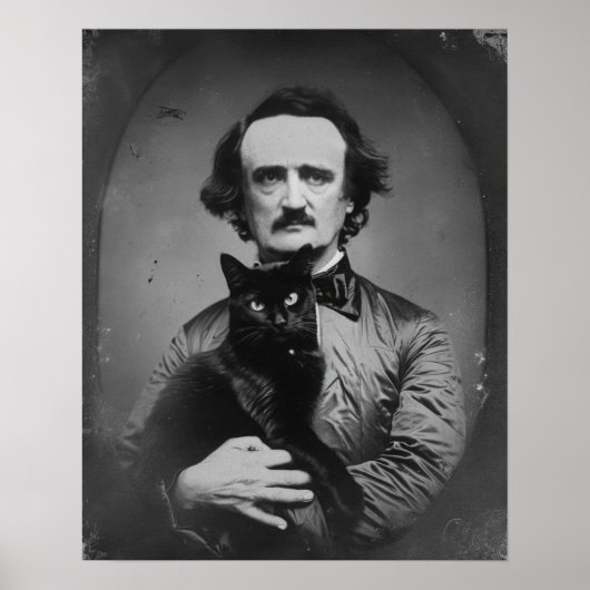 Edgar Allan Poe met De Zwarte Kat Poster (Voorkant)