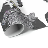 Edgar Allan Poe met een Raven op zijn kin Cadeaupapier (Rol Hoek)