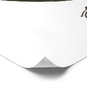 Edgar Allan Poe met handtekening Poster (Hoek)