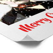 Edgar Allan Poe met kerstmis Pet Snowflake Poster (Hoek)