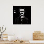 Edgar Allan Poe op Canvas Poster (Keuken)