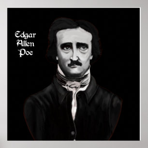 Edgar Allan Poe op Canvas Poster