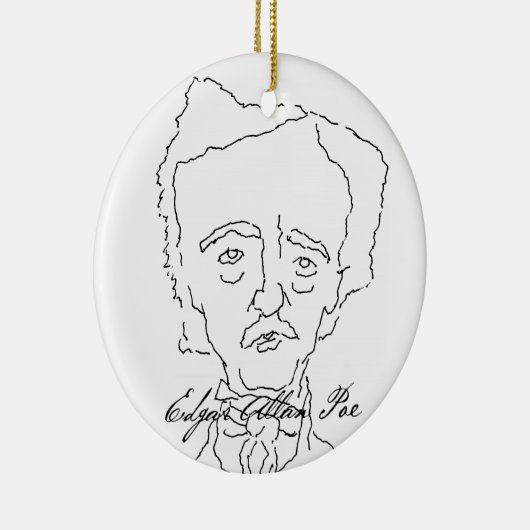 Edgar Allan Poe Ornament (Rechts)
