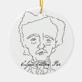 Edgar Allan Poe Ornament (Voorkant)