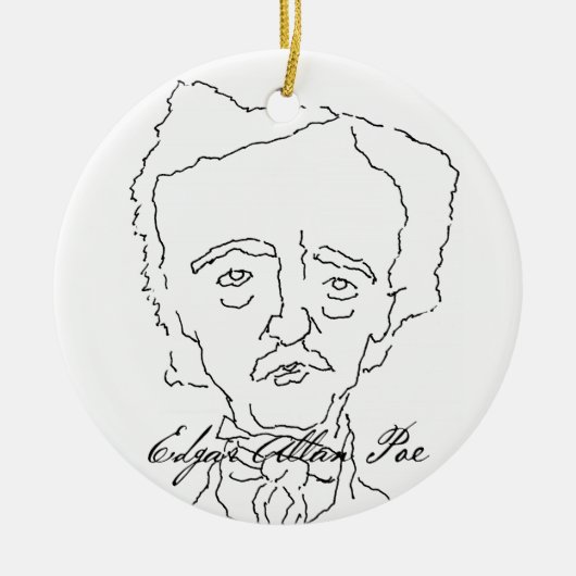 Edgar Allan Poe Ornament (Voorkant)