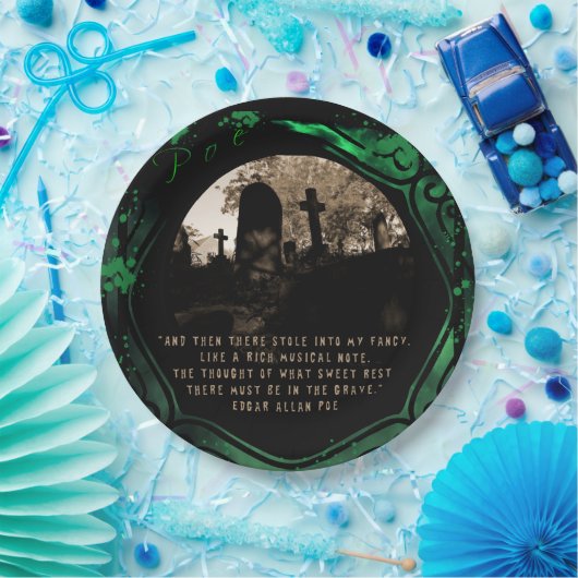 Edgar Allan Poe Papieren Bordje (Feest)