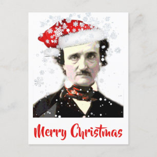 Edgar Allan Poe Pet Snowflake  Briefkaart