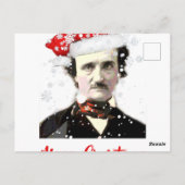 Edgar Allan Poe Pet Snowflake Briefkaart (Achterkant)