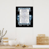Edgar Allan 'Poe Piful Me'-Poster Poster (Keuken)