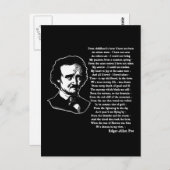Edgar Allan Poe Poem ALONE Briefkaart (Voorkant / Achterkant)